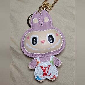 LV Purple Lububu Character Keychain/Bag Charm